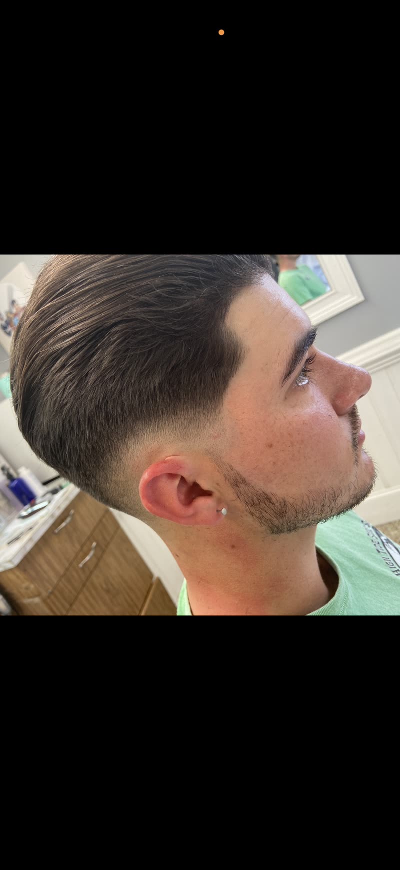 Client after a fresh cut and beard lineup.